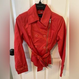 Black Rivet peach stylish trench coat